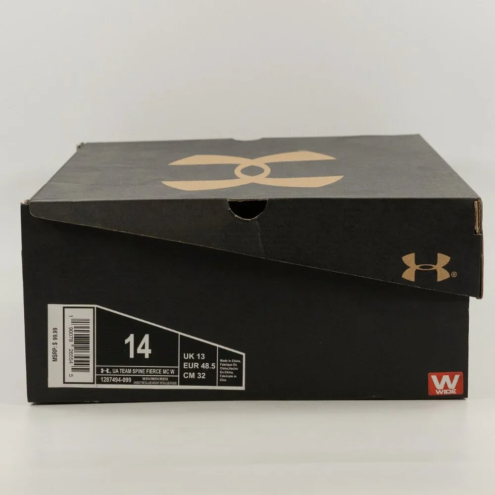 Under Armour Team Spine Fierce MC 'Metallic Silver' 1287494-099 Football size 14